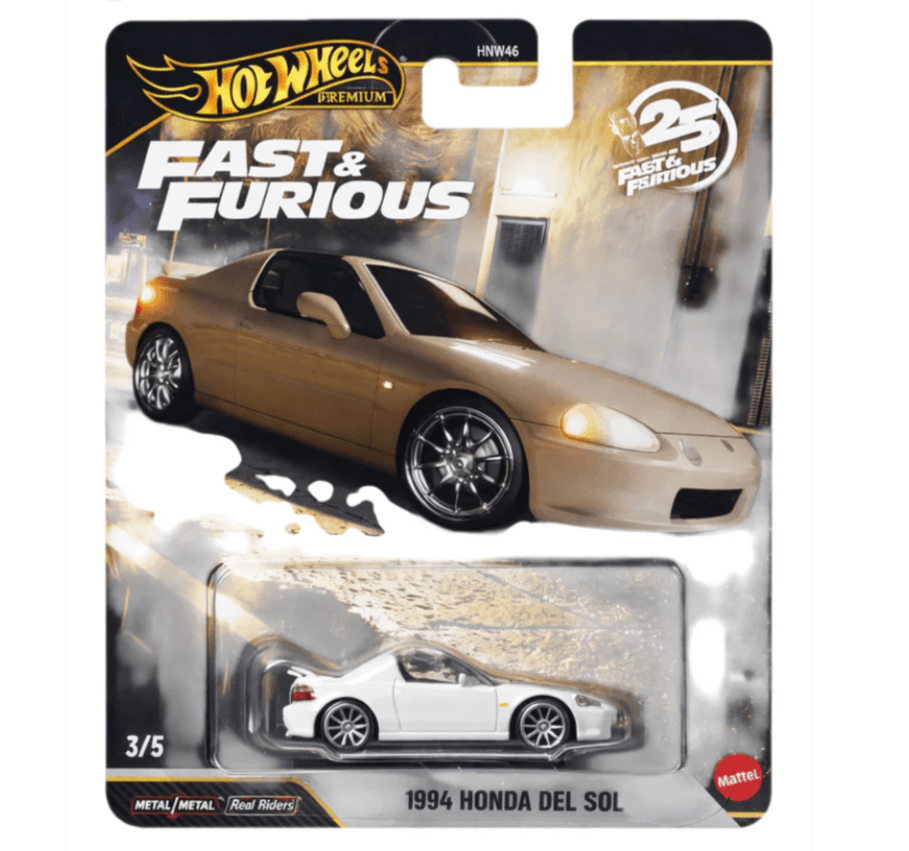 Hot Wheels Fast & Furious Premium Cars 1994 Honda del Sol